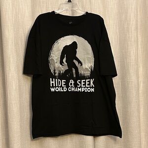 Black Hide & Seek World Champion Bigfoot T-Shirt